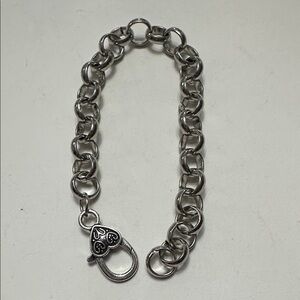 🧡Silver Toned Heart Lock Chain Bracelet🧡